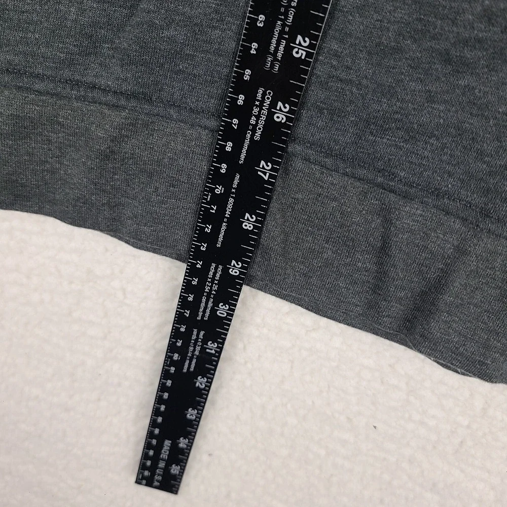 ORVIS‎ Sweater Mens XL Dark Gray Cotton Polyester Quarter Zip Thick Sweatshirt